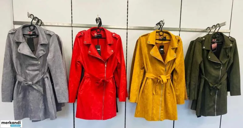 ABRIGO DE GAMUZA DE MUJER  OTOñO/PRIMAVERA  ¡DIFERENTES COLORES!