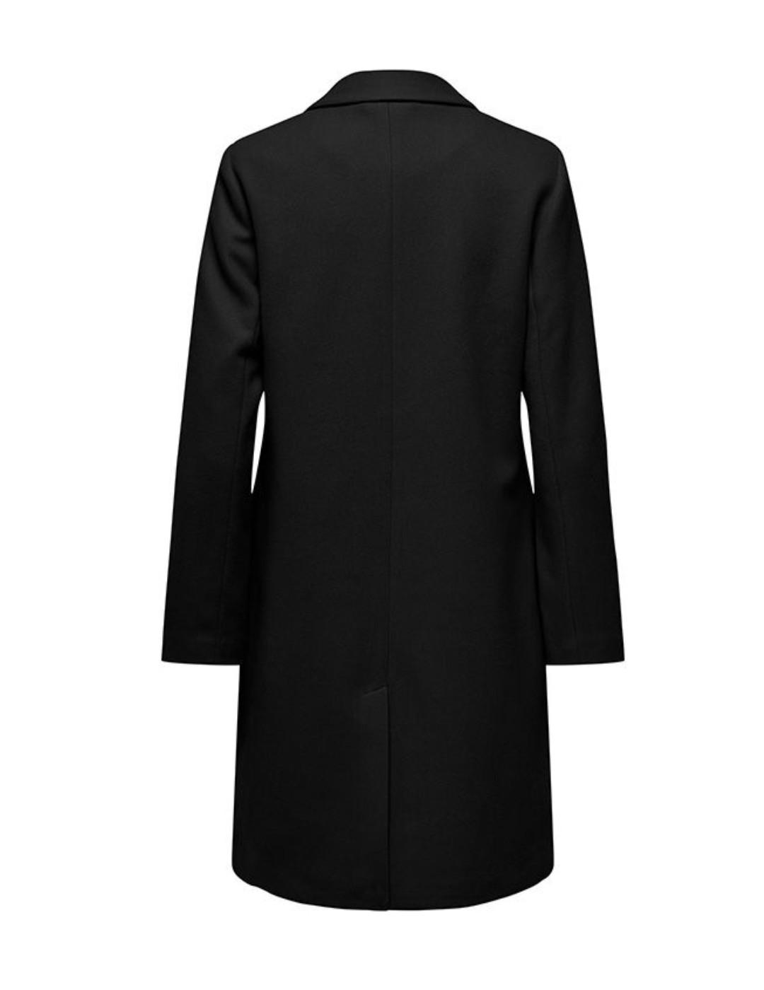Abrigo de paño Only Nancy negro corte Regular para mujer