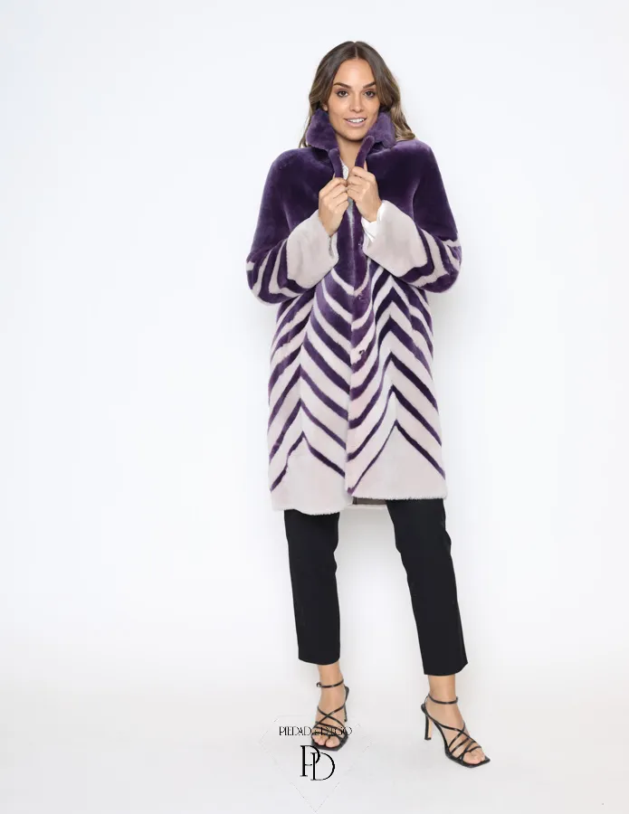 Abrigo de Piel Vuelta Cordero Reversible Mujer – Cornera