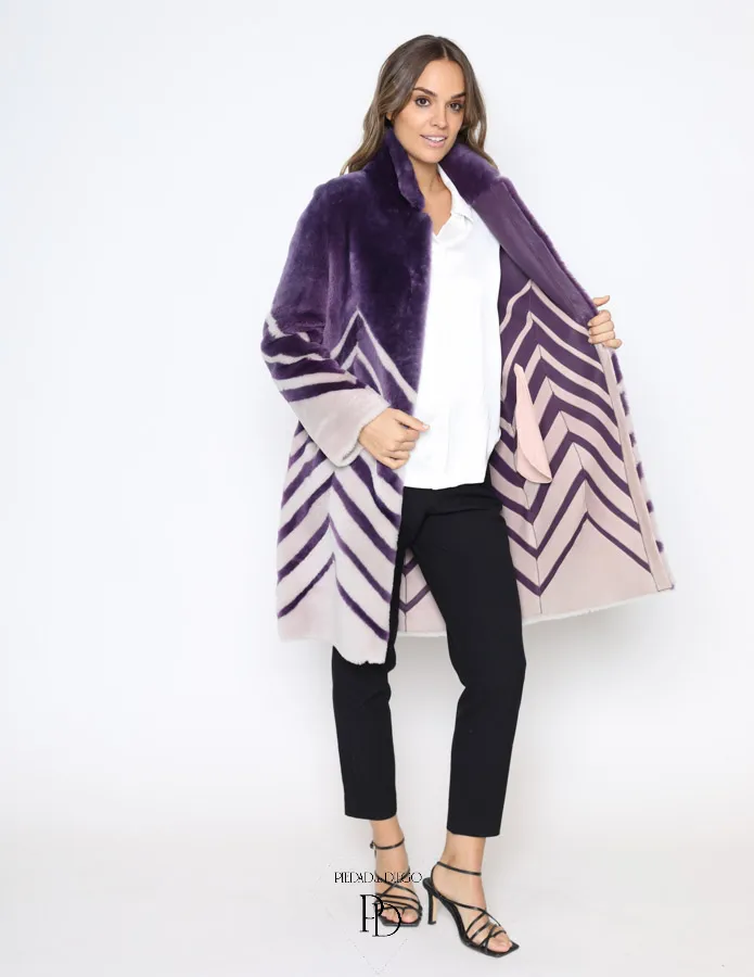 Abrigo de Piel Vuelta Cordero Reversible Mujer – Cornera