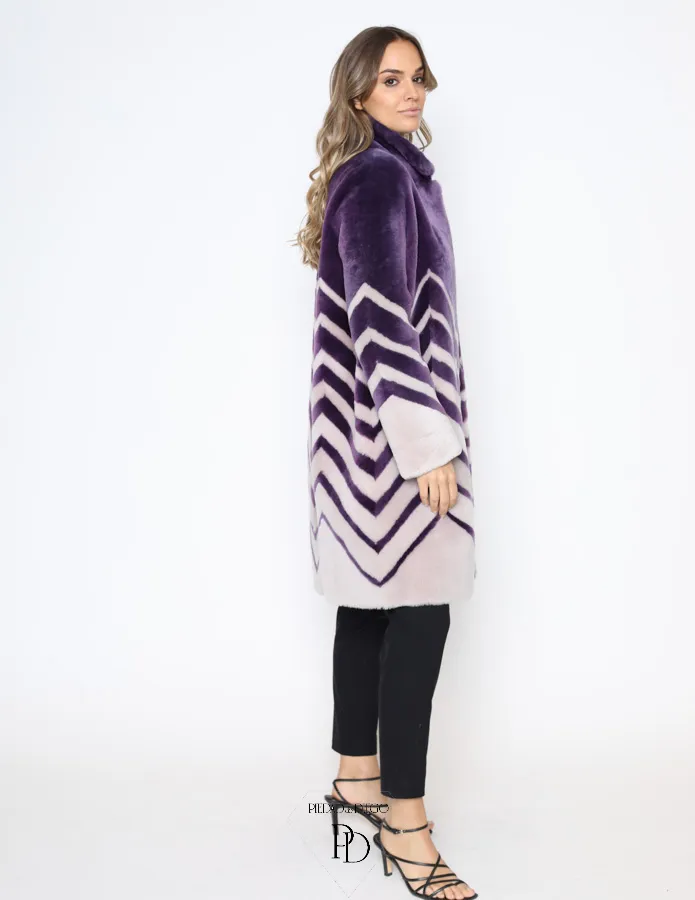 Abrigo de Piel Vuelta Cordero Reversible Mujer – Cornera
