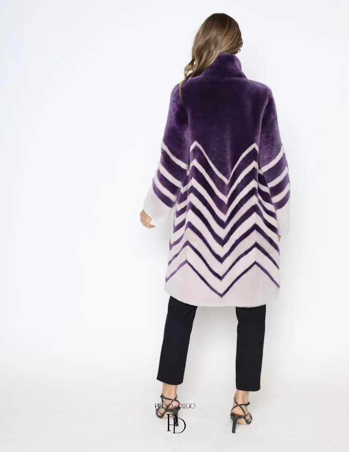 Abrigo de Piel Vuelta Cordero Reversible Mujer – Cornera