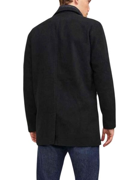 Abrigo Jack and Jones Zac Lana Negro para Hombre