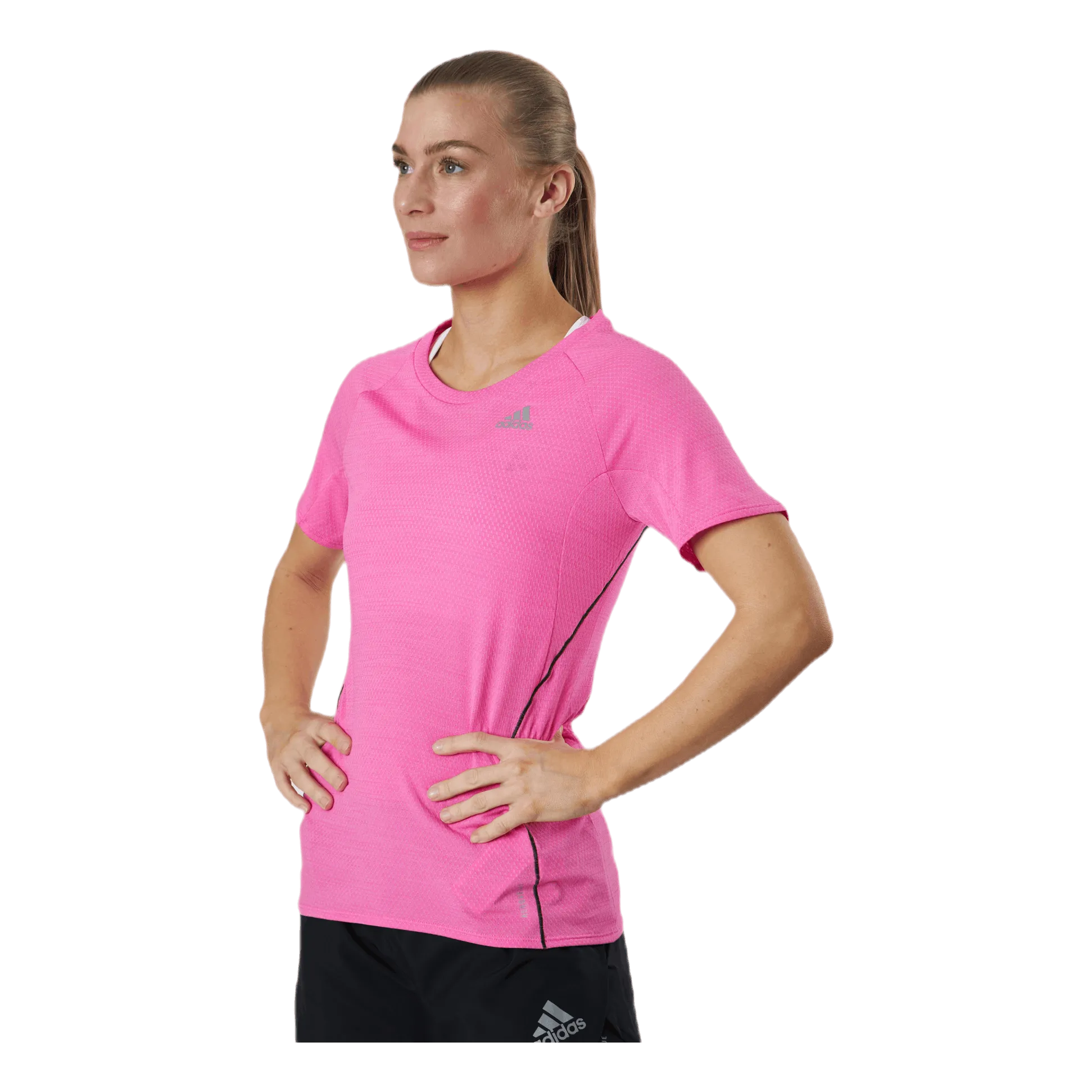 Adidas Adidas Runner Tee Women Screaming Pink