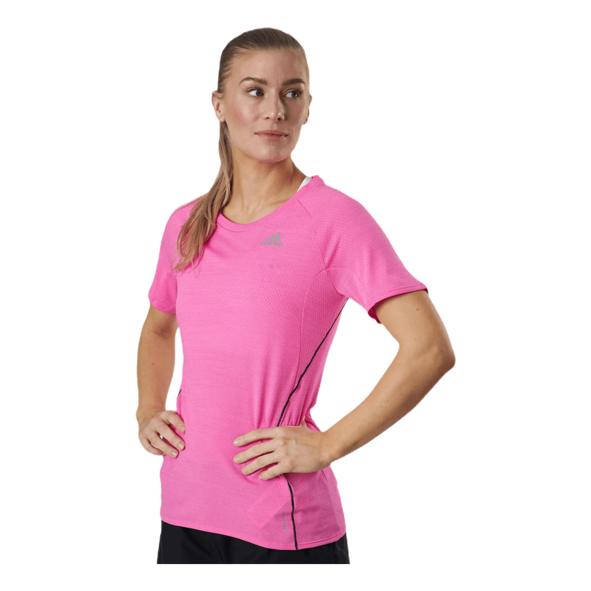 Adidas Adidas Runner Tee Women Screaming Pink