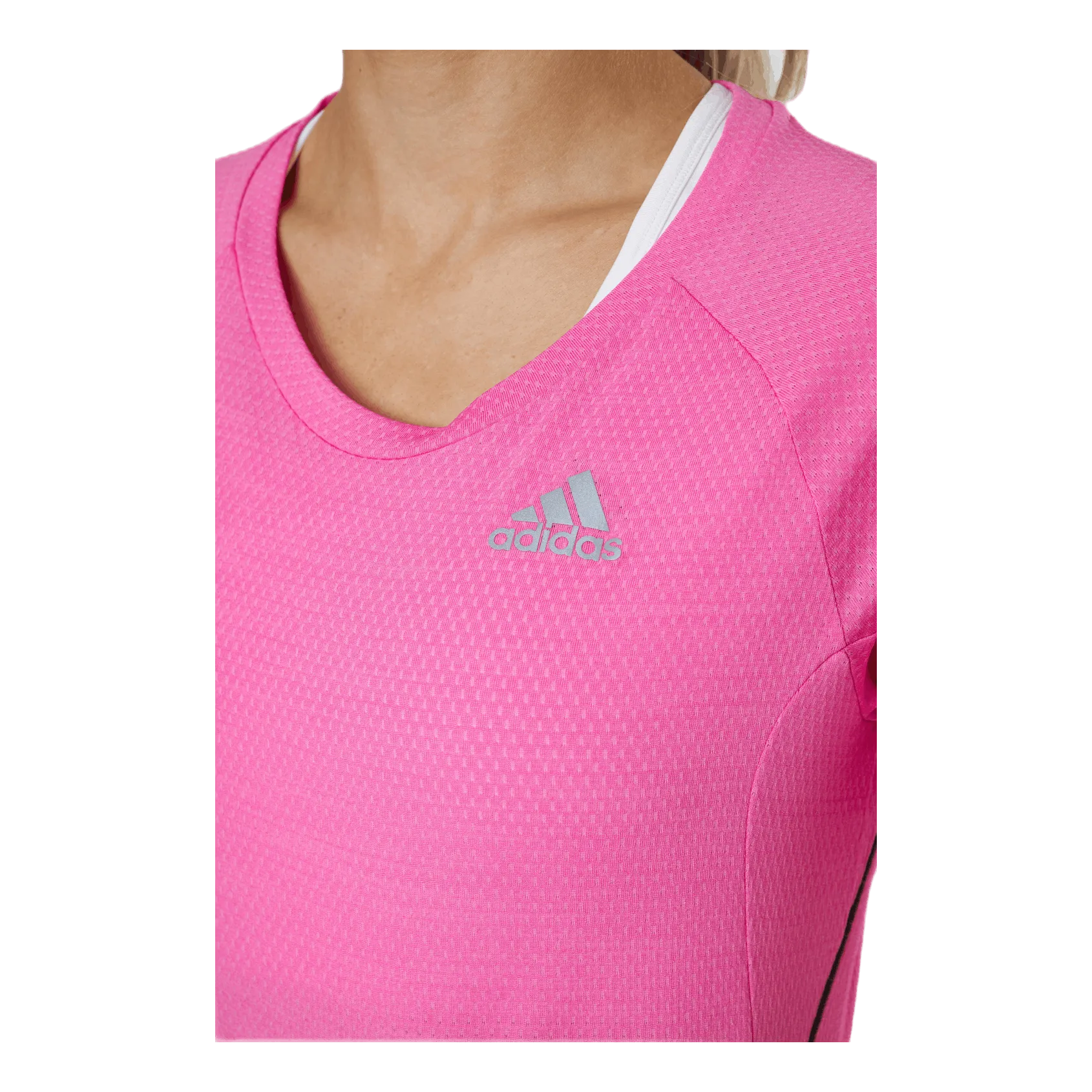 Adidas Adidas Runner Tee Women Screaming Pink