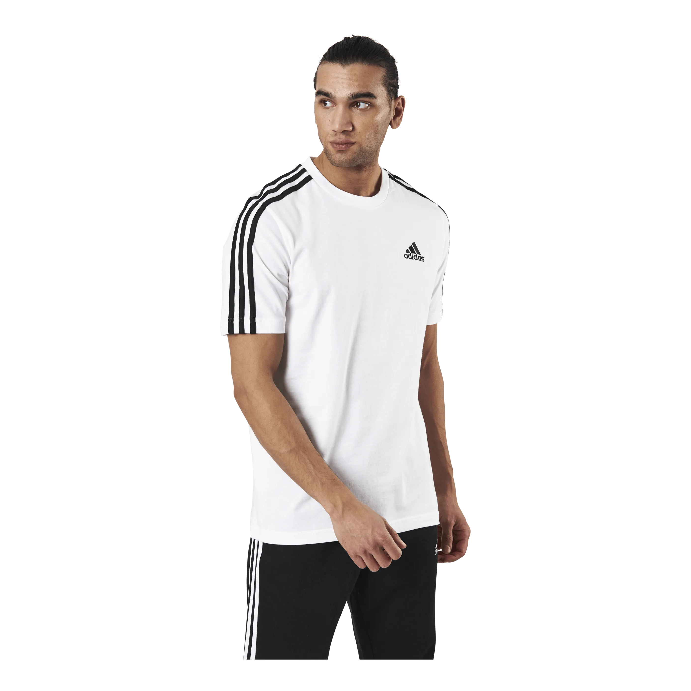 ADIDAS ESSENTIALS TSHIRT WHITE / BLACK