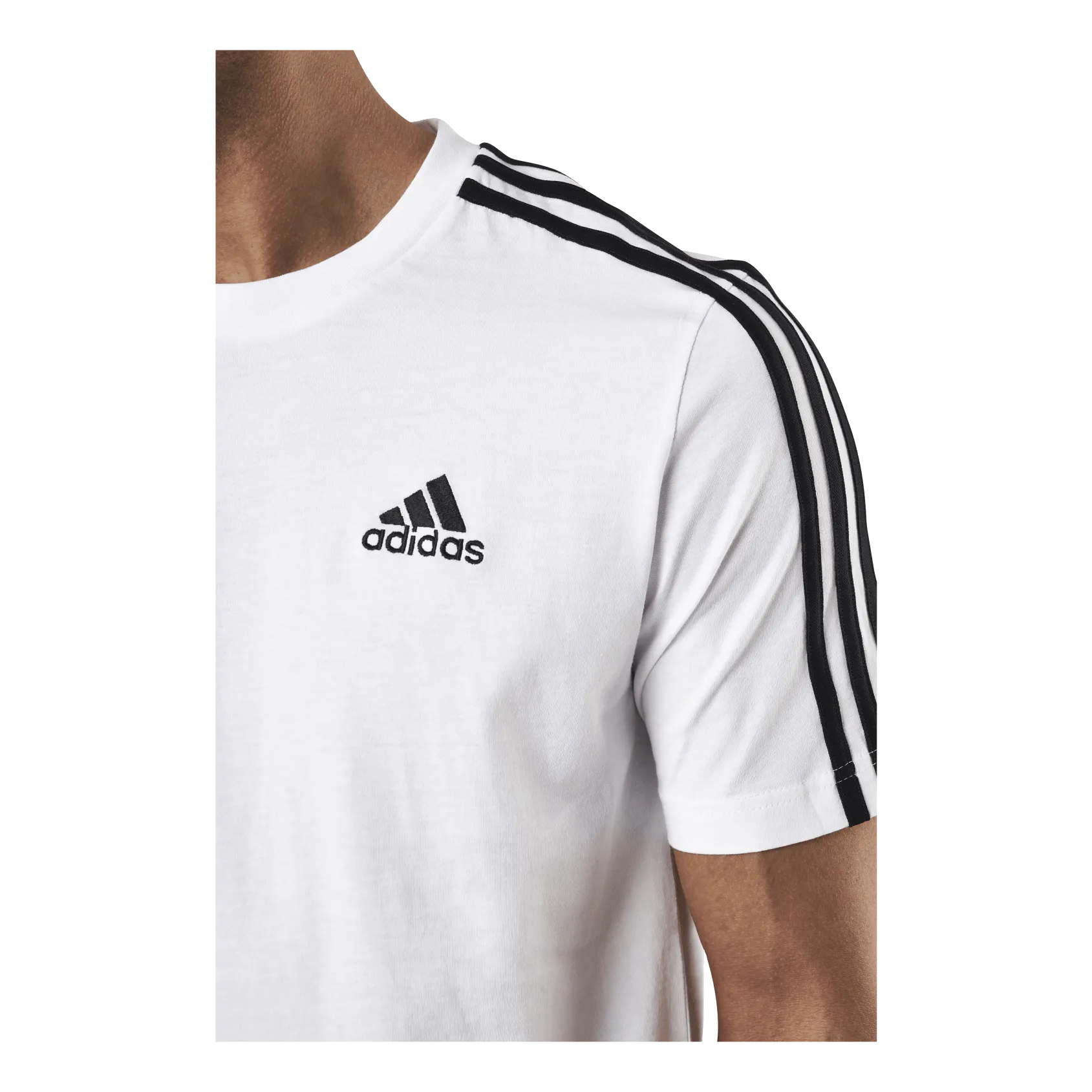 ADIDAS ESSENTIALS TSHIRT WHITE / BLACK