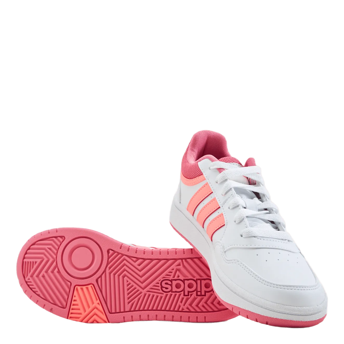 Adidas Hoops 3.0 K Cloud White/rose Tone/acid Red