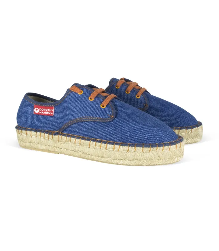 Alpargatas de esparto con plataforma para mujer BLUE JEANS