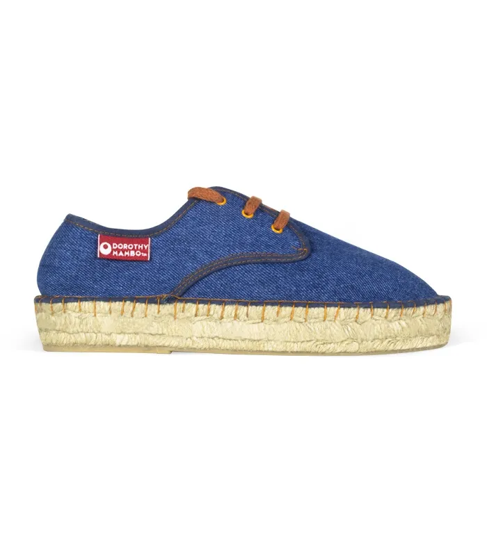 Alpargatas de esparto con plataforma para mujer BLUE JEANS