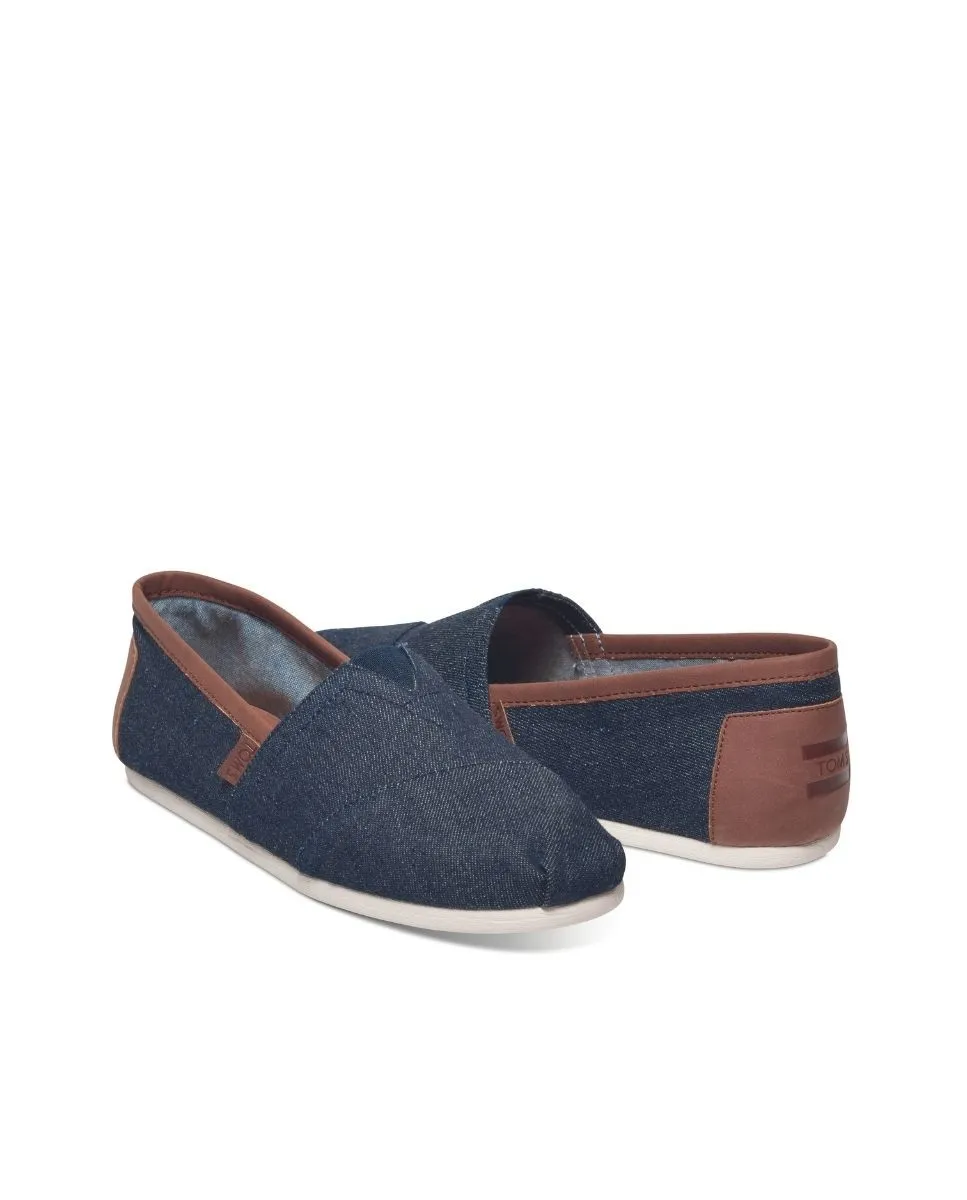 Alpargatas de hombre azul
