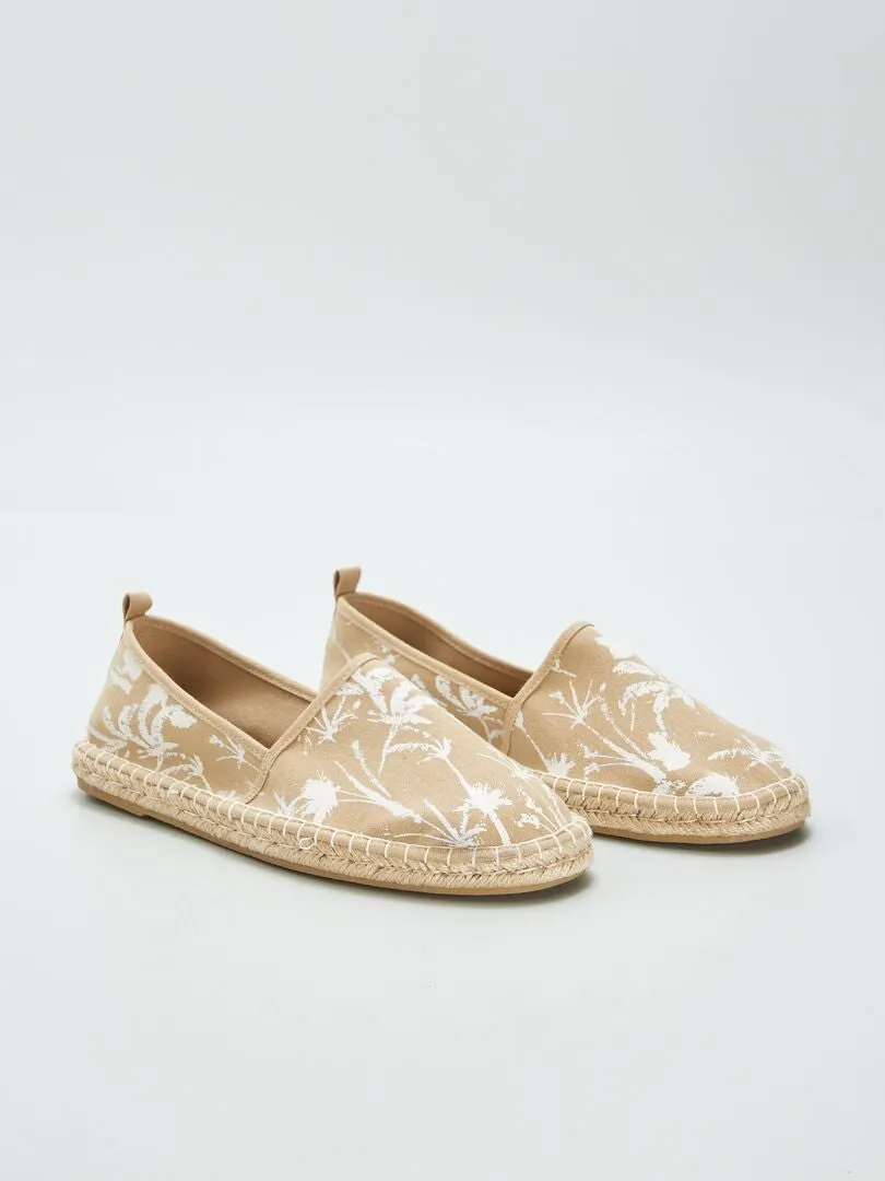 ALPARGATAS ESTAMPADAS  BEIGE
