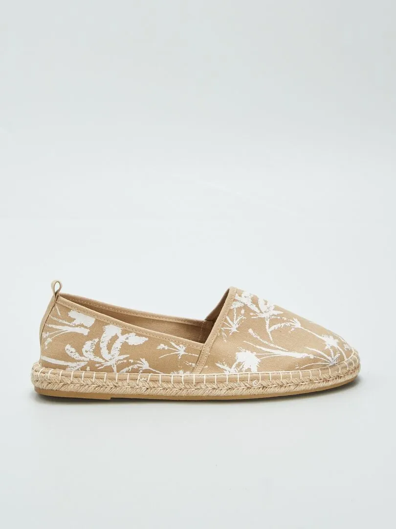 ALPARGATAS ESTAMPADAS  BEIGE