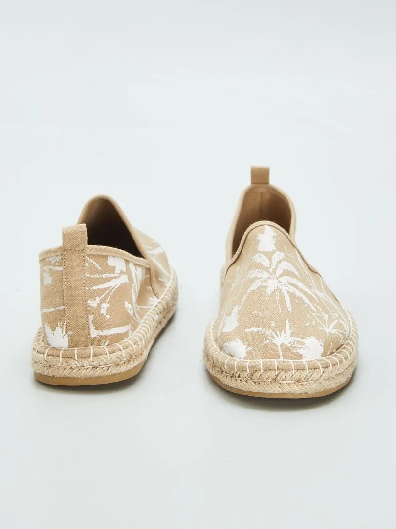 ALPARGATAS ESTAMPADAS  BEIGE