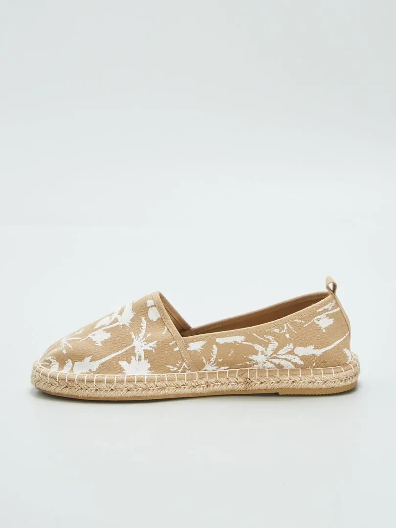 ALPARGATAS ESTAMPADAS  BEIGE