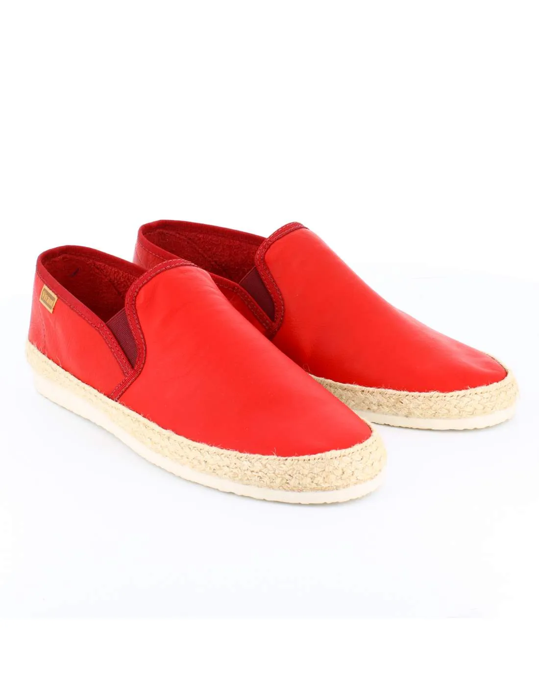 Alpargatas Hombre Piel Sauvage Burdeos