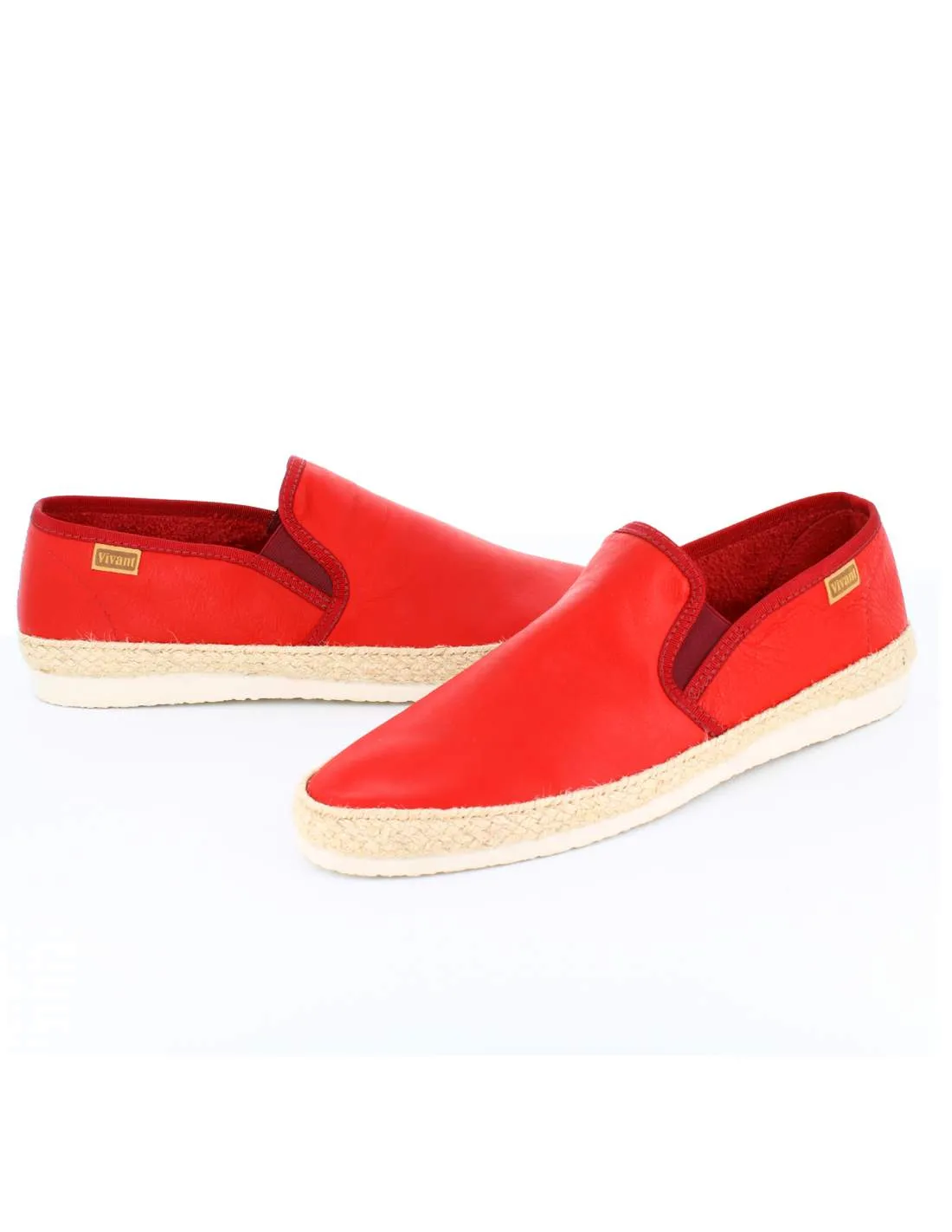 Alpargatas Hombre Piel Sauvage Burdeos