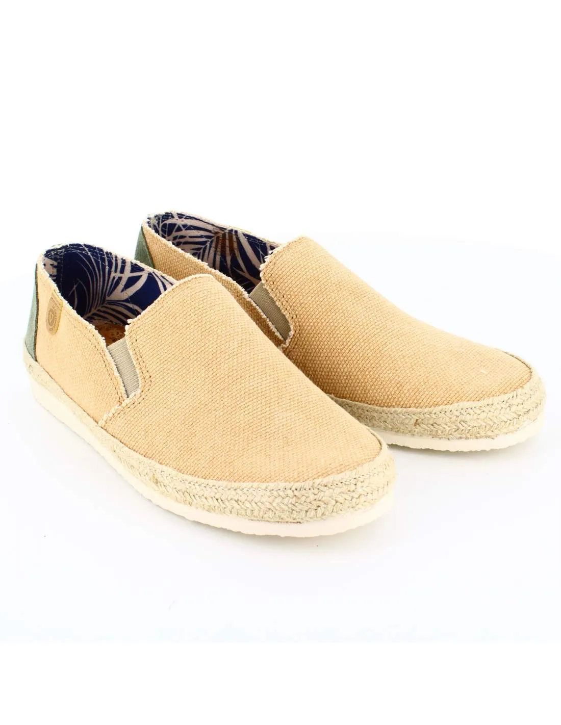Alpargatas Hombre Tejido Biarritz Cuero