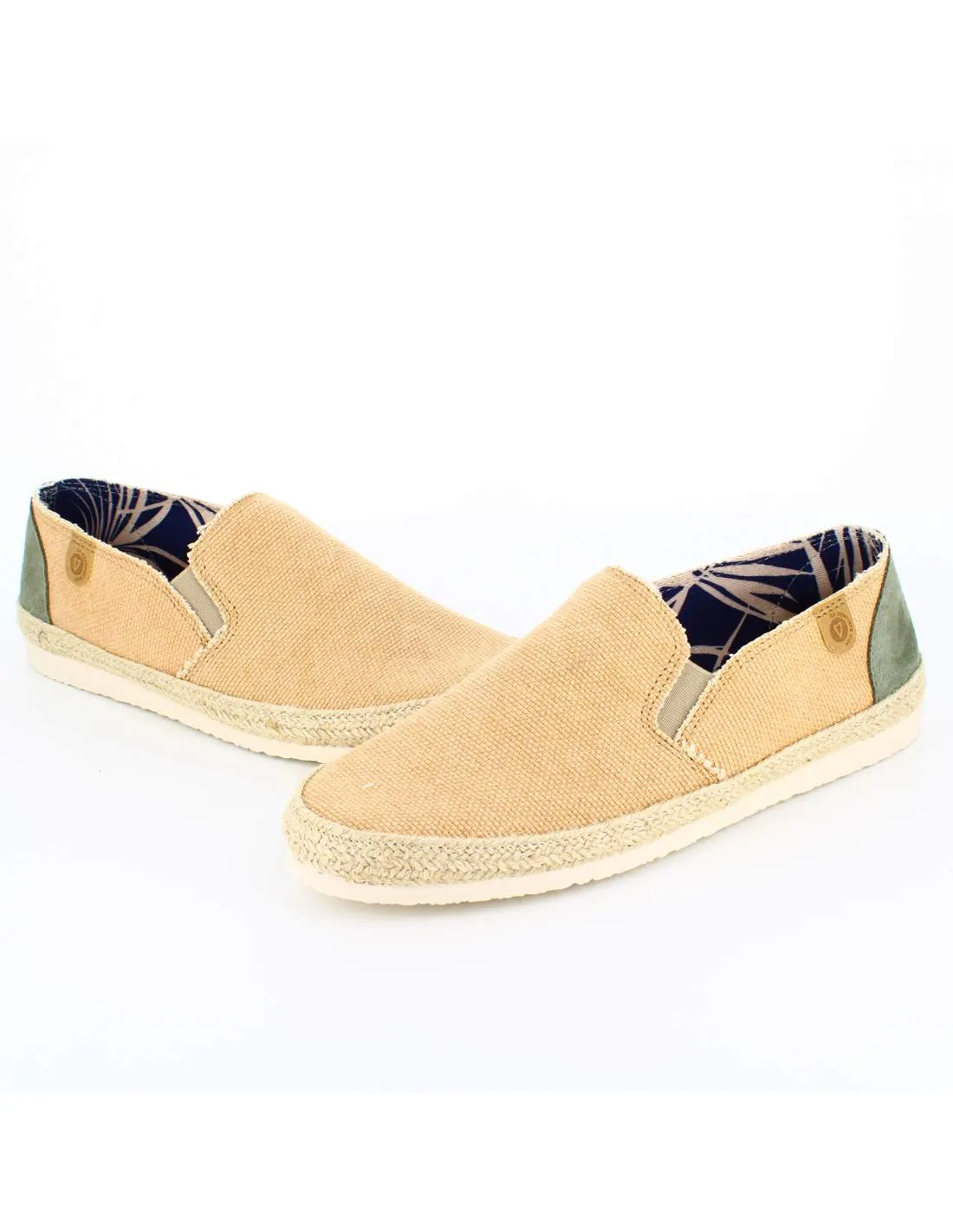 Alpargatas Hombre Tejido Biarritz Cuero