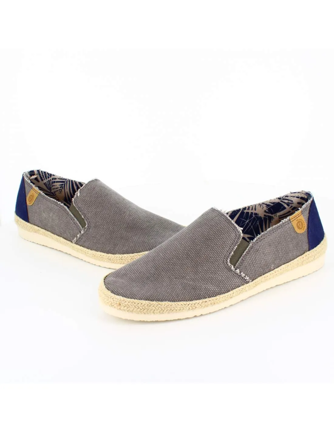 Alpargatas Hombre Tejido Biarritz Gris