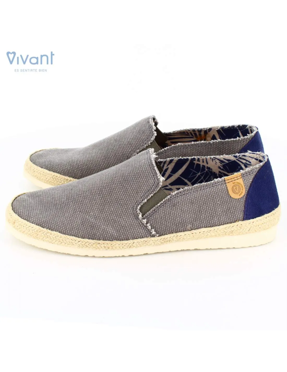 Alpargatas Hombre Tejido Biarritz Gris