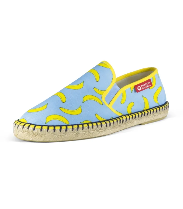 Alpargatas mocasín de yute estampadas para hombre BANANAS