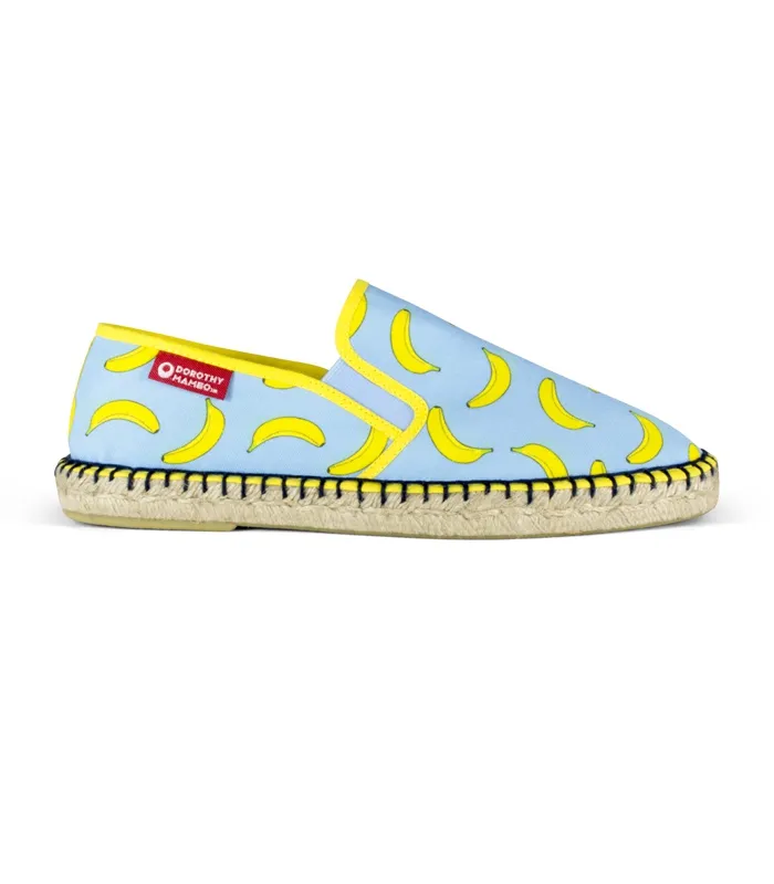 Alpargatas mocasín de yute estampadas para hombre BANANAS
