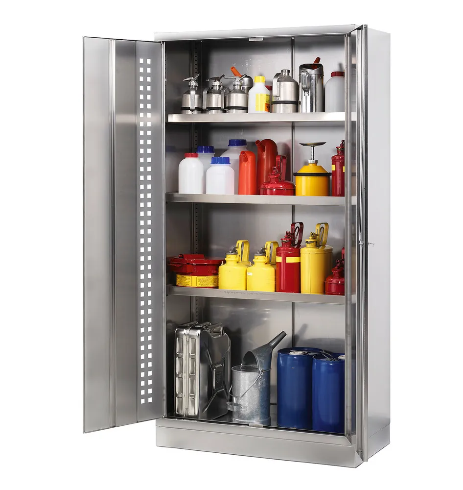 ARMARIO MEDIOAMBIENTAL INOX W104.6, CUERPO Y PUERTAS EN INOXIDABLE, 4 CUBETOS, PROFUNDIDAD 60 CM