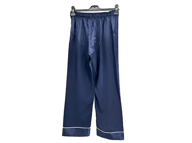 Autre Marque LILYSILK Pantalón T.Reino Unido 10 Seda Azul 