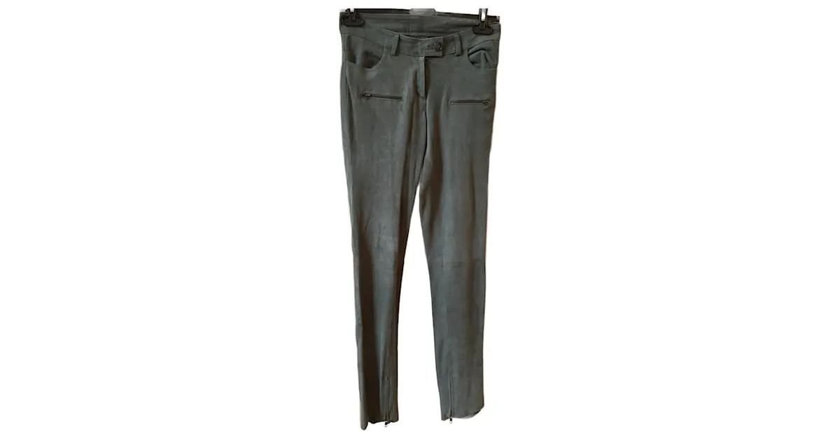 Autre Marque NO FIRMA / Pantalón UNSIGNED T.Gamuza Internacional S Gris 