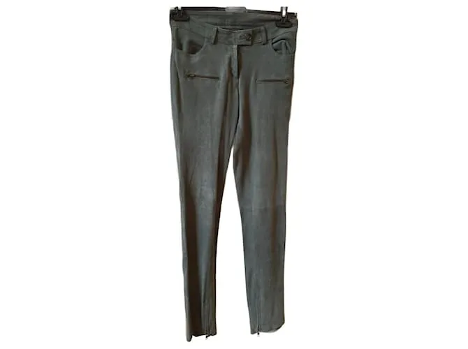 Autre Marque NO FIRMA / Pantalón UNSIGNED T.Gamuza Internacional S Gris 