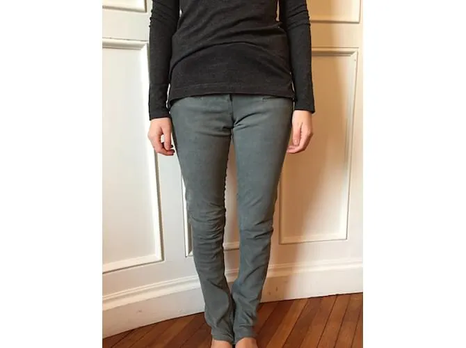 Autre Marque NO FIRMA / Pantalón UNSIGNED T.Gamuza Internacional S Gris 