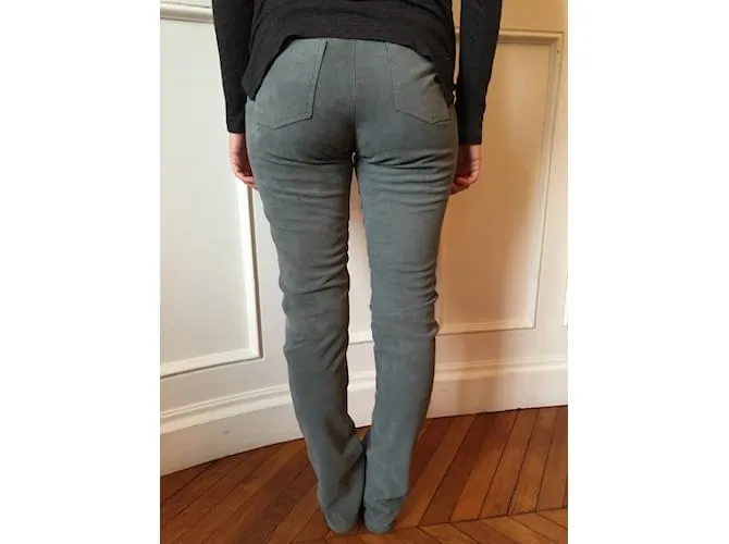 Autre Marque NO FIRMA / Pantalón UNSIGNED T.Gamuza Internacional S Gris 
