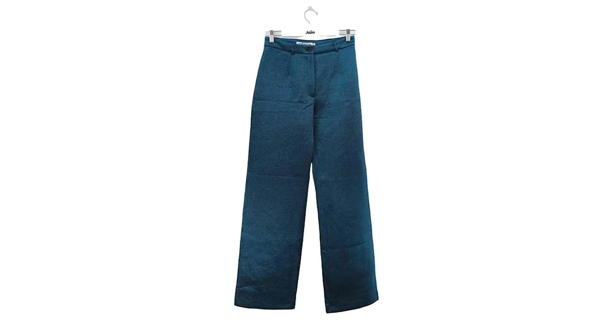 Autre Marque Pantalón ancho azul 