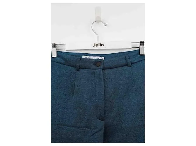 Autre Marque Pantalón ancho azul 