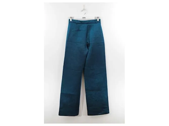 Autre Marque Pantalón ancho azul 