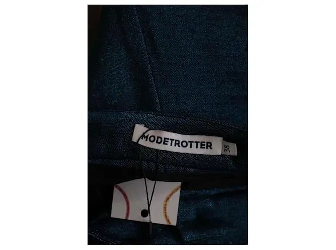 Autre Marque Pantalón ancho azul 