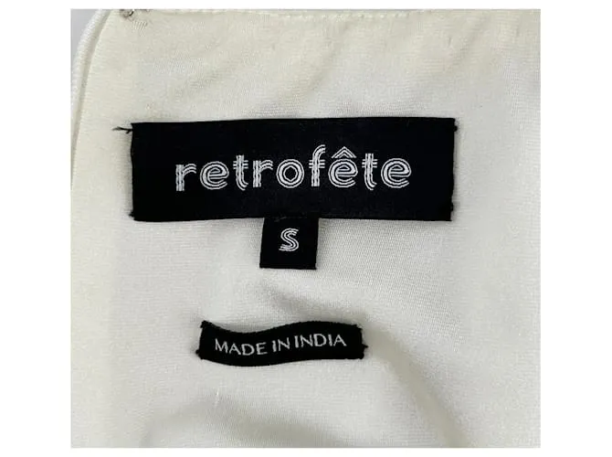 Autre Marque RETROFETE Vestidos T.Poliéster Internacional S Blanco 