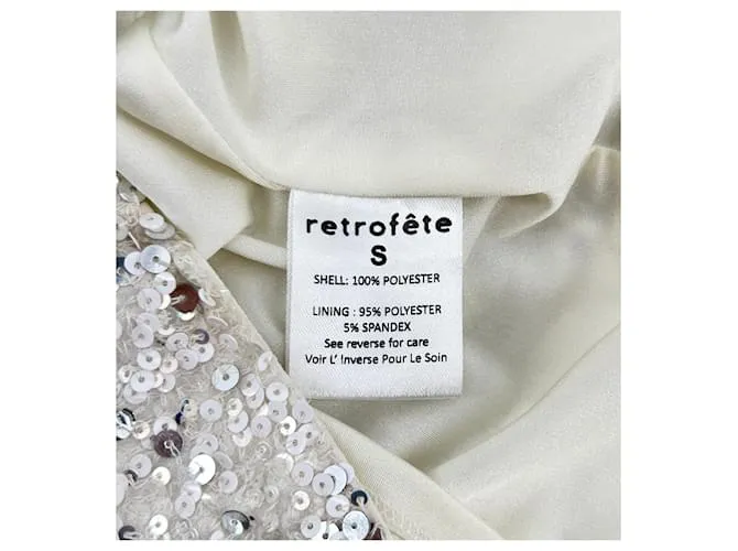 Autre Marque RETROFETE Vestidos T.Poliéster Internacional S Blanco 