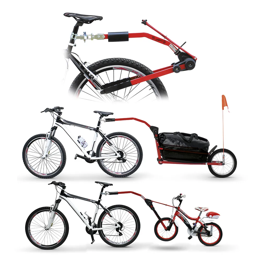 BARRA REMOLQUE PERUZZO BICI NIÑO TRAIL ANGEL ROJA  630040