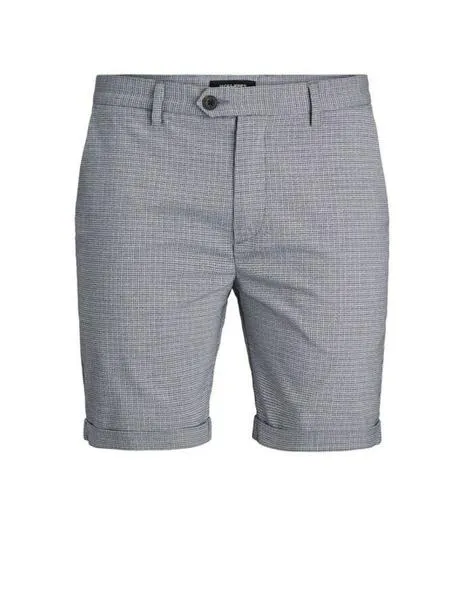 Bermuda azul de cuadritos estilo chino de Jack Jones