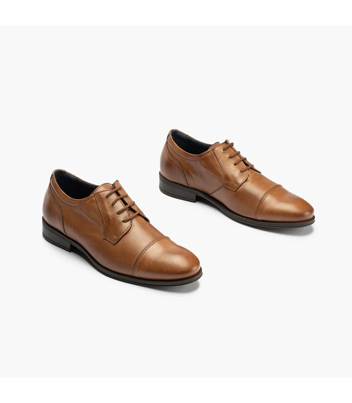 Blucher hombre piel cordones MARRON CLARO