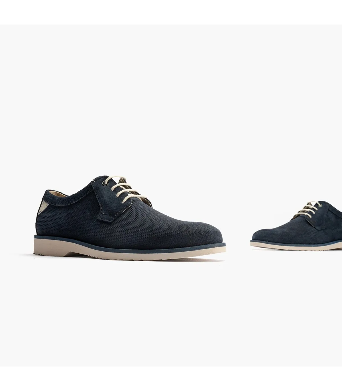 Blucher Marshall cordones hombre serraje AZUL