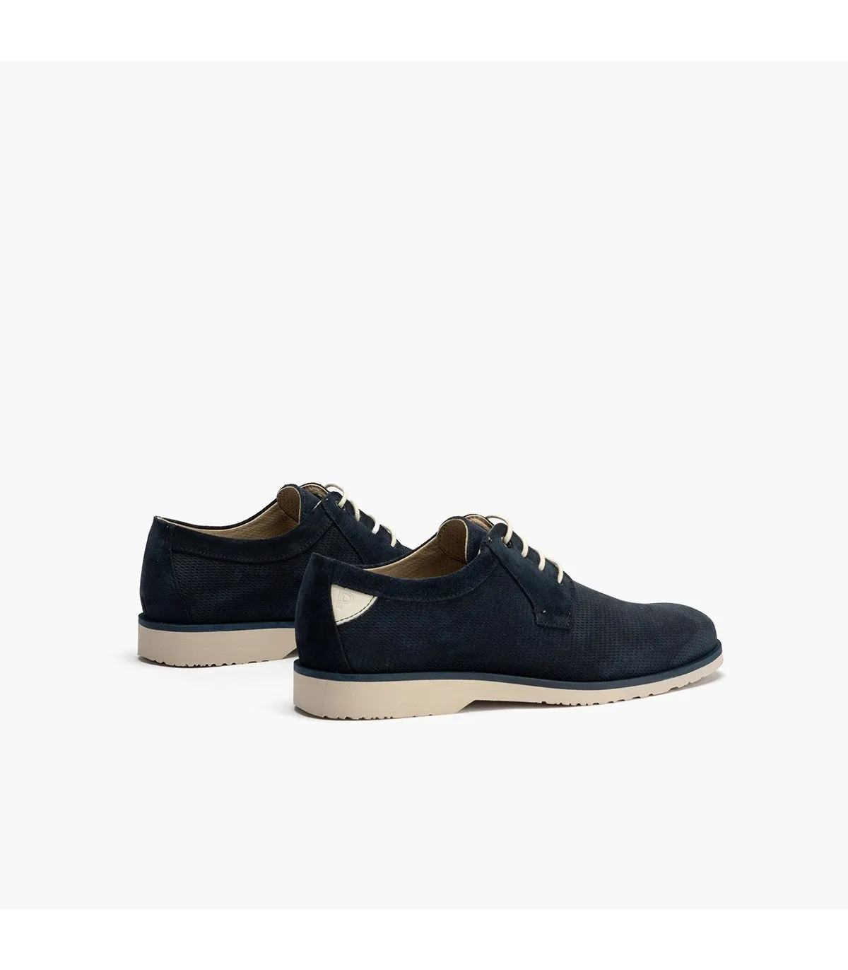 Blucher Marshall cordones hombre serraje AZUL