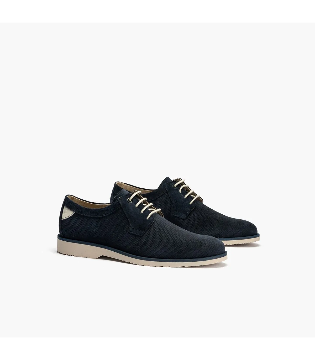 Blucher Marshall cordones hombre serraje AZUL