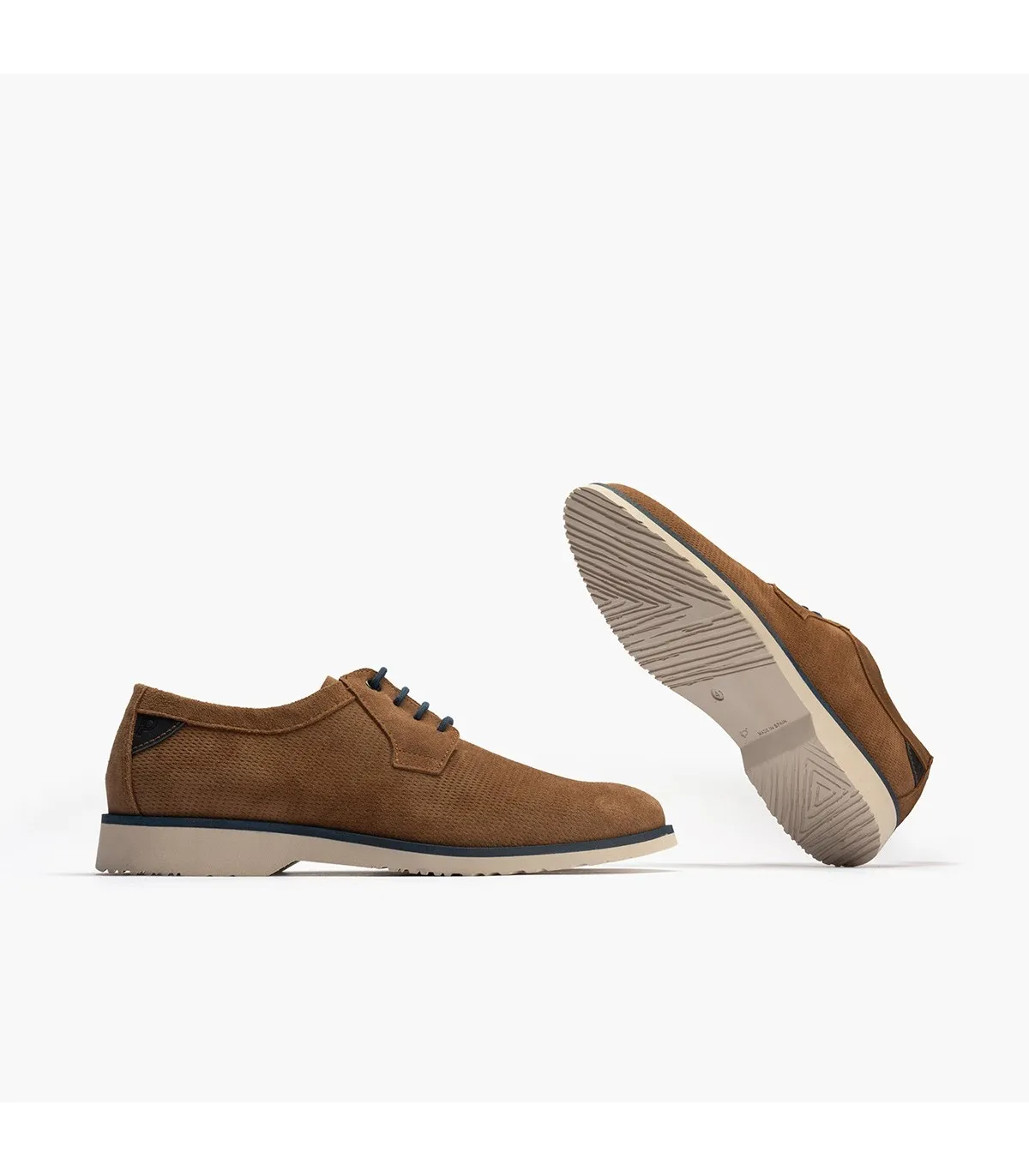 Blucher Marshall cordones hombre serraje MARRON