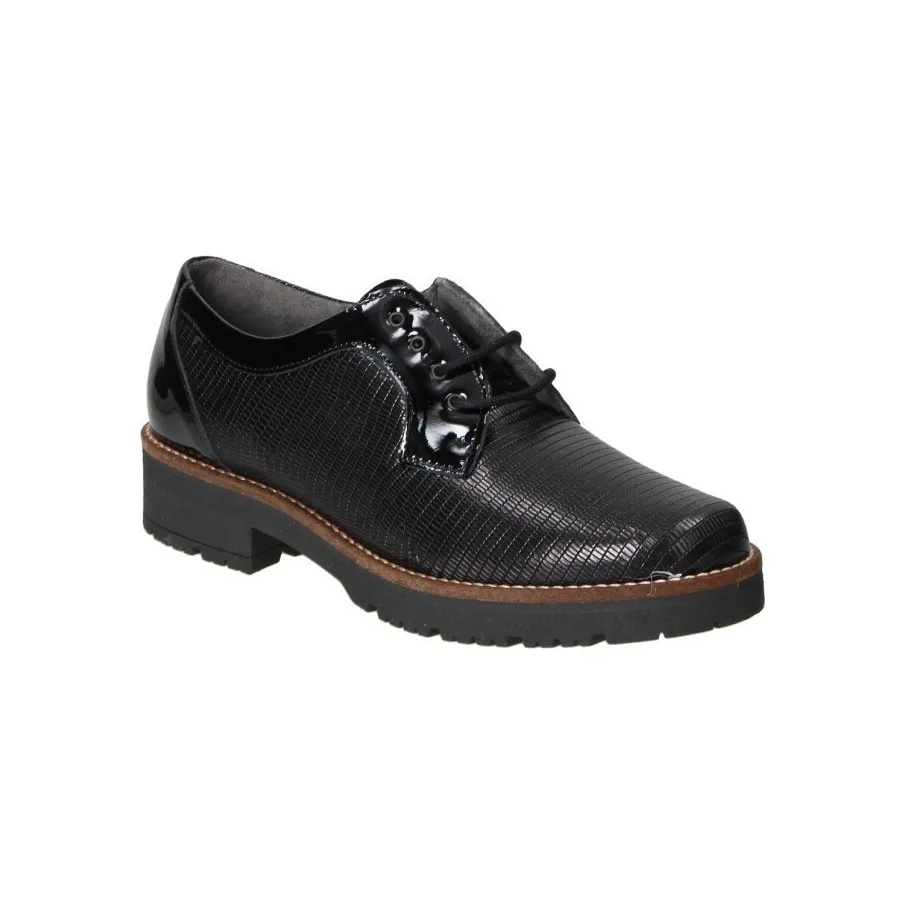 BLUCHER PITILLOS MUJER CORDONES NEGRO