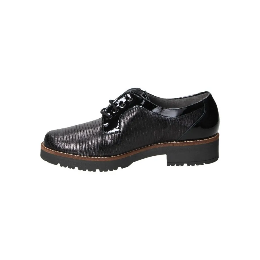 BLUCHER PITILLOS MUJER CORDONES NEGRO