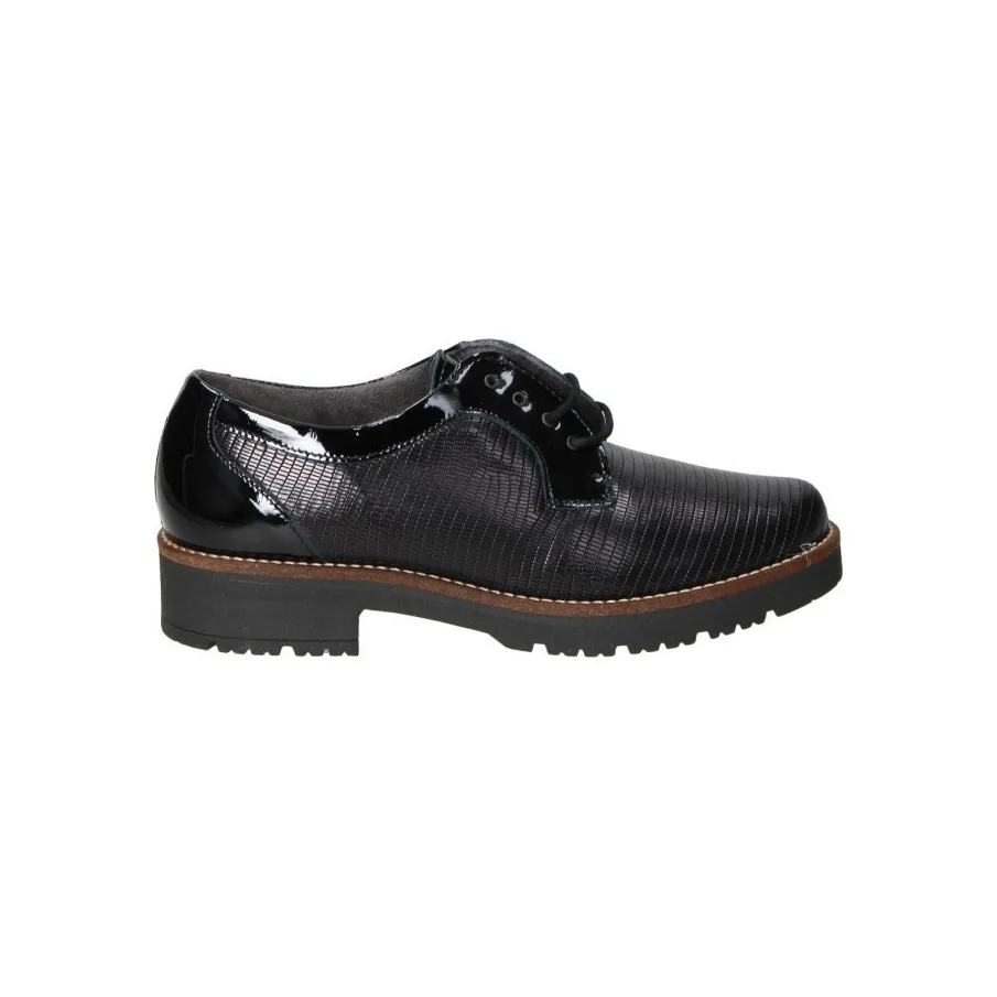 BLUCHER PITILLOS MUJER CORDONES NEGRO